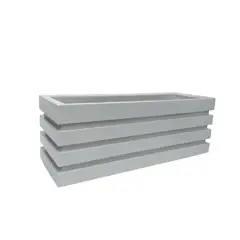 TUMATERA - Jardinera Plástica Rectangular 90x35x35cm Arena