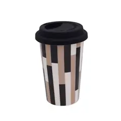 ESPIRAL - Mug 11Oz Negro Tapa Silicona