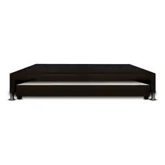 MAGIC CLASS - Cama Nido Doble 190X140X30Cm Ecocuero Café