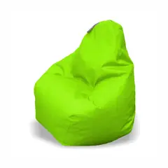 ESTILO RELAX - Puff pera en lona talla l verde manz