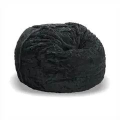 ESTILO RELAX - Sillón Puff Supreme Ultrasoft de 60x100x100cm Negro