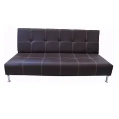 SOFA MARKET - Sofá Cama Alden 3 Puestos Ecocuero Café