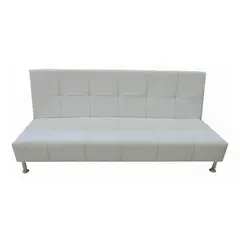 SOFA MARKET - Sofá Cama Alden 3 Puestos Ecocuero Café