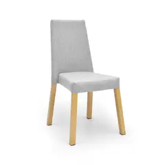 HOGAR VENECIA - Silla Comedor Viena 93X49X54 Plata Tela
