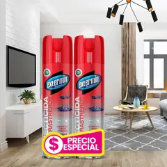 EXTERMIN - Insecticida Aerosol Rastreros Extermín 2 Und X 400 Ml Cada Una