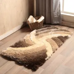 JUST HOME COLLECTION - Tapete Shaggy 3d 60x110 cm Café