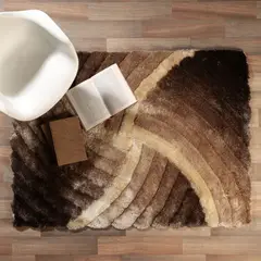 JUST HOME COLLECTION - Tapete Shaggy 3d 60x110 cm Café