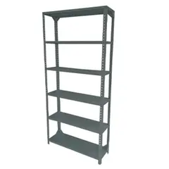 CRUZ - Estantería Corriente 200x92x40 cm Gris