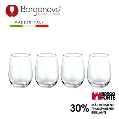BORGONOVO - Set x4 Vasos Ducale 490ml