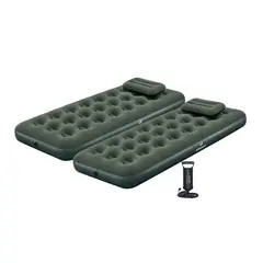 undefined - Combo 2 Colchones Inflables Junior + 2 Almohadas + Bomba manual