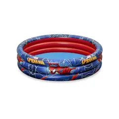 BESTWAY - Piscina Inflable Infantil Redonda 3 Aros Spider Man