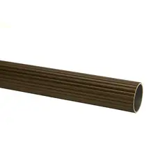 JUST HOME COLLECTION - Tubo en Aluminio para Cortinas Estriado 25mm x150cm Café
