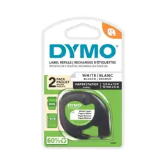 DYMO - Cinta Rotuladora Blanca 12 Mmx4M Papel