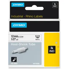 DYMO - Cinta Termoencogible Negro/Blanco 12 mm 1.5M para Rotuladora Rh 4200/6000