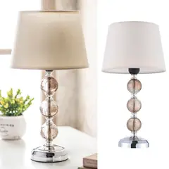 undefined - Lámpara De Mesa Ankara 1 Luz E27 Cromo