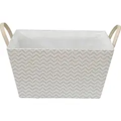undefined - Caja Tela Zigzag con Manija 37x27x20 cm