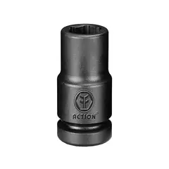 ACTION - Copa de Impacto Hexagonal con Cuadrante 3/4 Pulgada x 1-1/8 Pulgada Largo 52mm