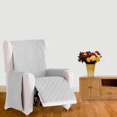 GUAMBA - Protector Para Sofá 1 Puesto 60 X 180 Negro - Gris