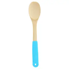 undefined - Cuchara Bamboo Mango Silicona Azul