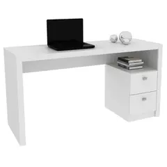 MUEBLES 2020 - Escritorio Santorini 135.8x74.5x46.5 Blanco