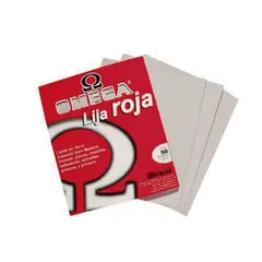 OMEGA - LIJA ROJA No 80 de 9pulg x11pulg
