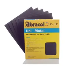 ABRACOL - Lija Para Acabado de Superficies Metálicas y No Ferrosas No80
