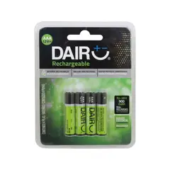 DAIRU - Pilas AAA Recargable 900Mah X4Und