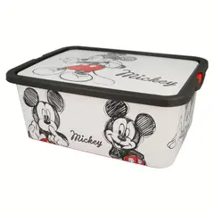 DISNEY - Caja Infantil Tapa Click Mickey 13 Litros