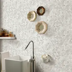 undefined - Mosaico Piedra Marmol Beige 30x30cm