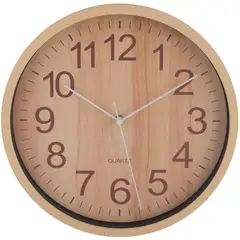 JUST HOME COLLECTION - Reloj Wooden 29x29 Cm Natural