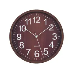 JUST HOME COLLECTION - Reloj Wooden 29x29 Cm Oscuro