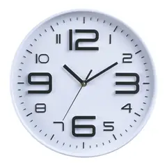 JUST HOME COLLECTION - Reloj Big Number 30x30 Cm Blanco