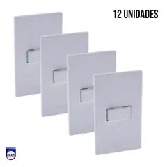GENERICO - Interruptor Sencillo Conmutado Astral Blco Set x 12