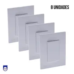 GENERICO - Interruptor Sencillo Conm Nova Blanco Set x 8