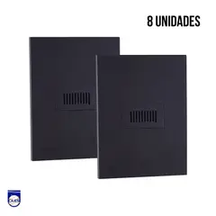 GENERICO - Zumbador Nova Negro Mate Set x 8