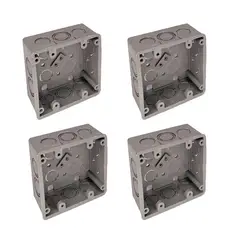 GENERICO - Caja Cuadrada 4X4 Plástica Retie Setx10