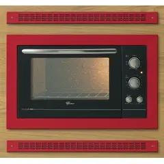 FISCHER - Horno De Empotrar Electrico Fit Line Rojo Autolimpiante 44Lts