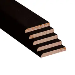 DEKOART - Guardaescoba Wengue Veta 8x1cm 2.40m 5 Unidades