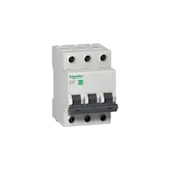 SCHNEIDER ELECTRIC - Mini Breaker Easy9, 3 Polos, 50 A, 10 Ka, 230-400 V Ac, Curva C, Riel Din