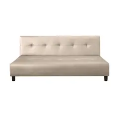 GENERICO - Sofá Cama Mauro 2 Puestos Sintético Beige