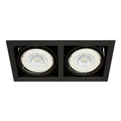 TECNOLITE - Foco Empotrable Kardan de 33,5X17,6 cms G53X2 Ar-111X2 Color Negro