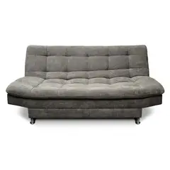 MUEBLES ONLINE - Sofá Cama Carvallo Plain 3 Posiciones Tela Gris Sc10071