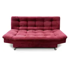 MUEBLES ONLINE - Sofá Cama Carvallo Plain 3 Posiciones Tela Gris Sc10071