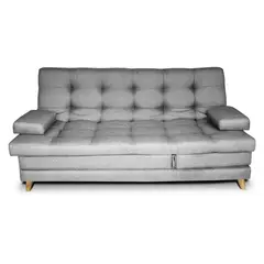 MUEBLES ONLINE - Sofá Cama Balmain Multifunción 5 Posiciones Plomo Sc10147