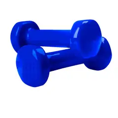 PROFIT - Set De 2 Mancuernas Encauchetadas 2 Kg Color Azul