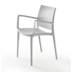 INORCA - Silla Con Brazos Polipropileno Kyra Blanco