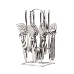 PURINOX - Juego de Cubiertos 24 Piezas en Acero Quirúrgico