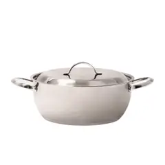 PURINOX - Sartén Tipo Wok en Acero Quirúrgico 32 centímetros