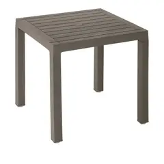 RIMAX - Mesa Cuadrada Plastico Baru Mocca 75x80x75 Cm