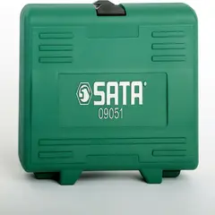 SATA - Juego de Copas 18 Piezas Multidentada 1/2" Estría Recto 1/4"